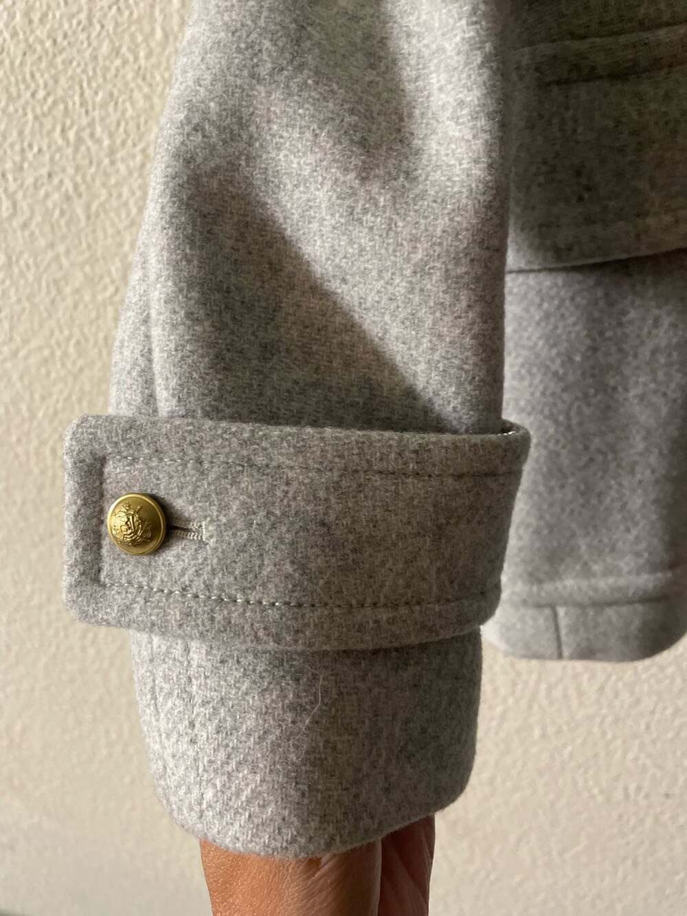 J.Crew Stadium Cloth Nello Gori Double-Breasted Pea Coat Size 00P - Picture 5 of 12